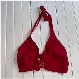 2Bamboo Bikini Top Red Size L